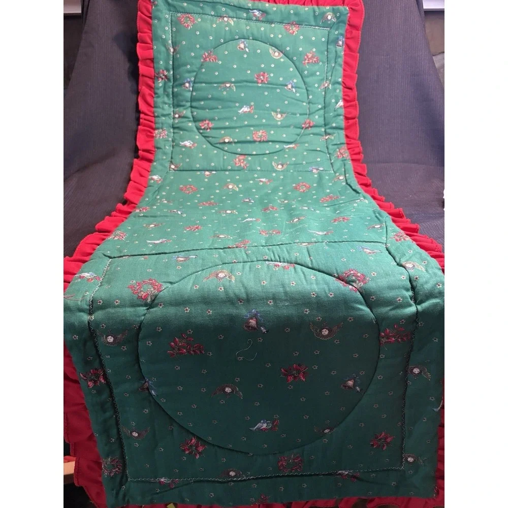 Vintage Quilted Christmas Table Runner